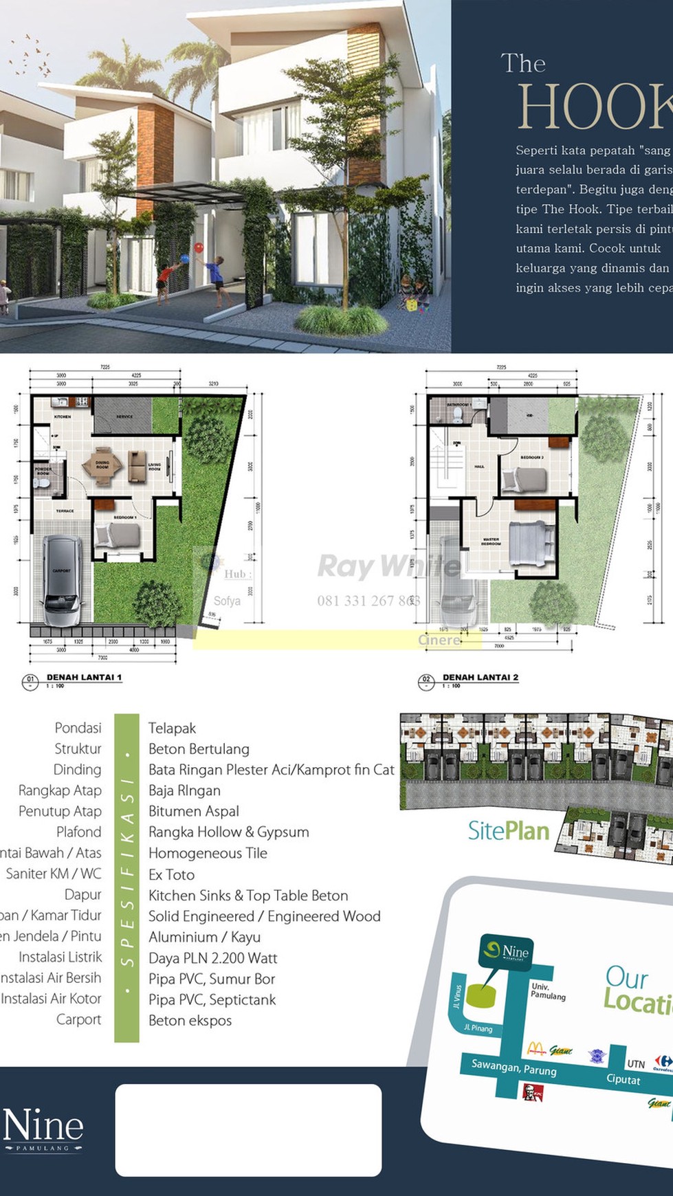 Rumah Murah Nine Residence Pamulang Tangerang Selatan