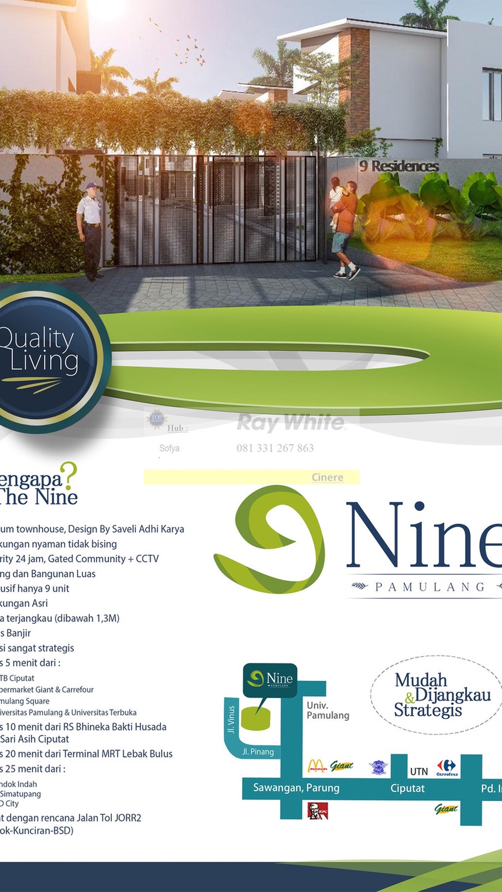 Rumah Murah Nine Residence Pamulang Tangerang Selatan