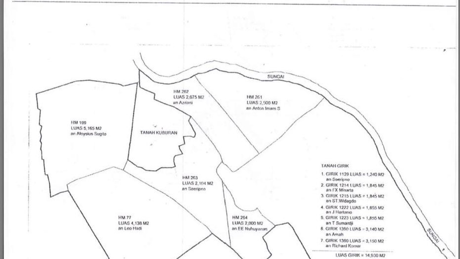 Kavling besar Lokasi strategis di Jl. Raya Parung