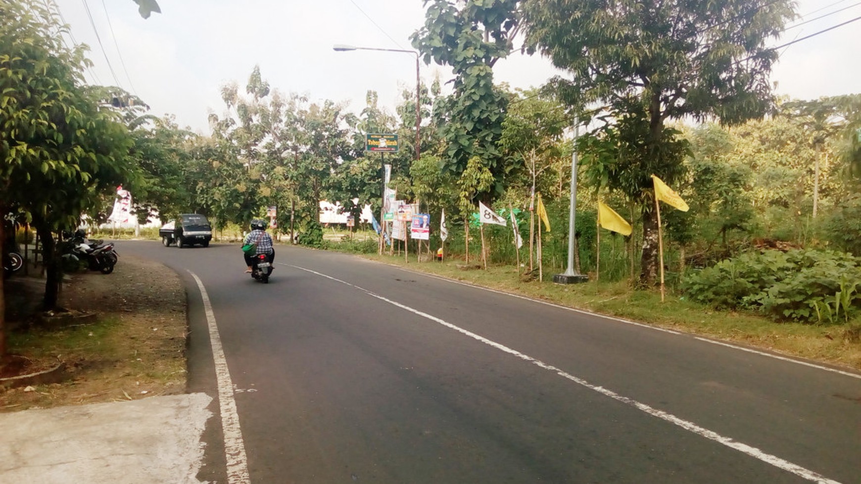 TANAH PEKARANGAN 588 METER DIPINGGIR JL RAYA, DEKAT TERMINAL BARU WONOSARI