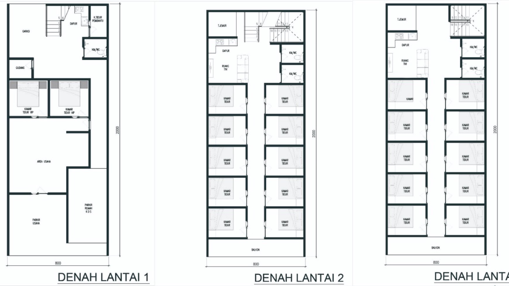 Rumah 3 Lantai di Smea