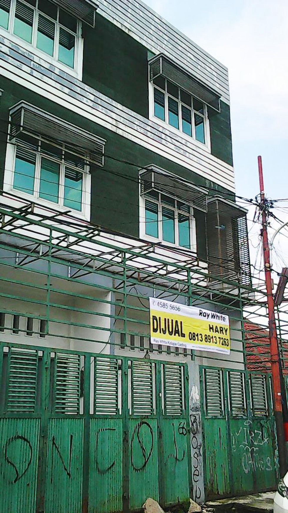 Ruko di Jual Jl kalibaru Timur Dalam-Bungur, Luas 5,5x15m2