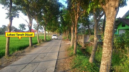 TANAH PEKARANGAN CUKUP LUAS DIATAS 1000 METER, DI JL GODEAN KM 8,7