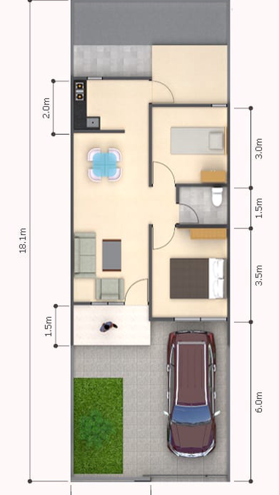 1 Unit Rumah Baru Dalam Komplek Di Sawangan