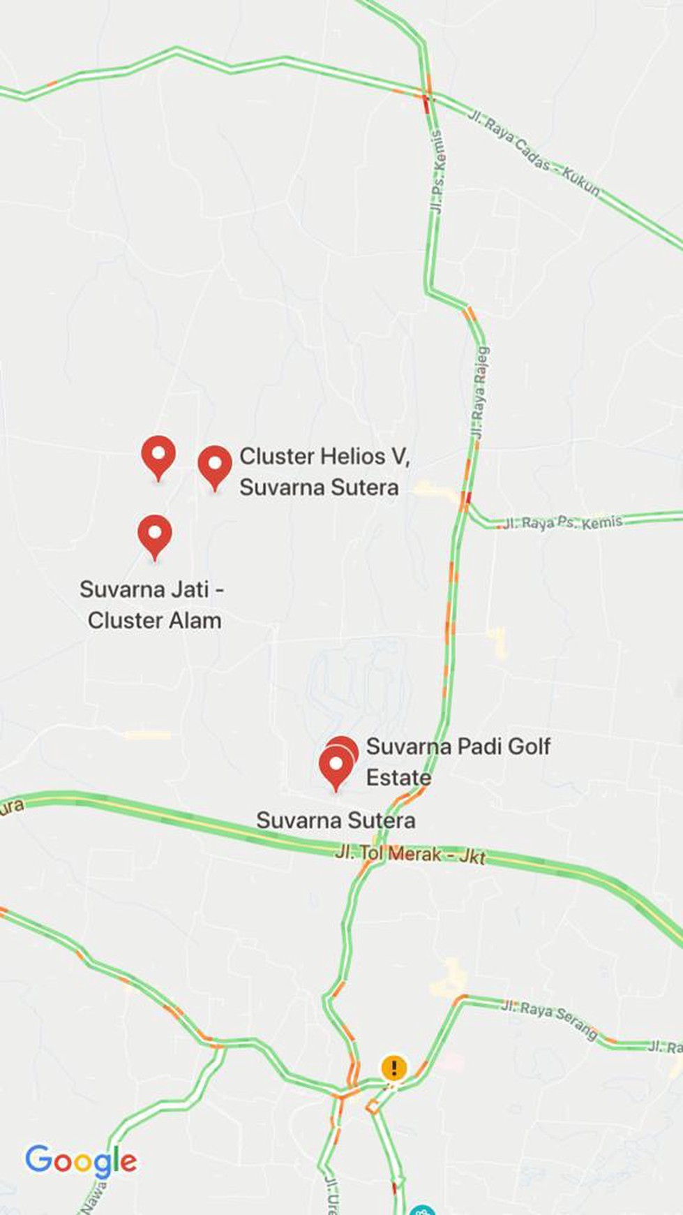 Dijual Kapling Tanah di Savana Sutera, Tangerang