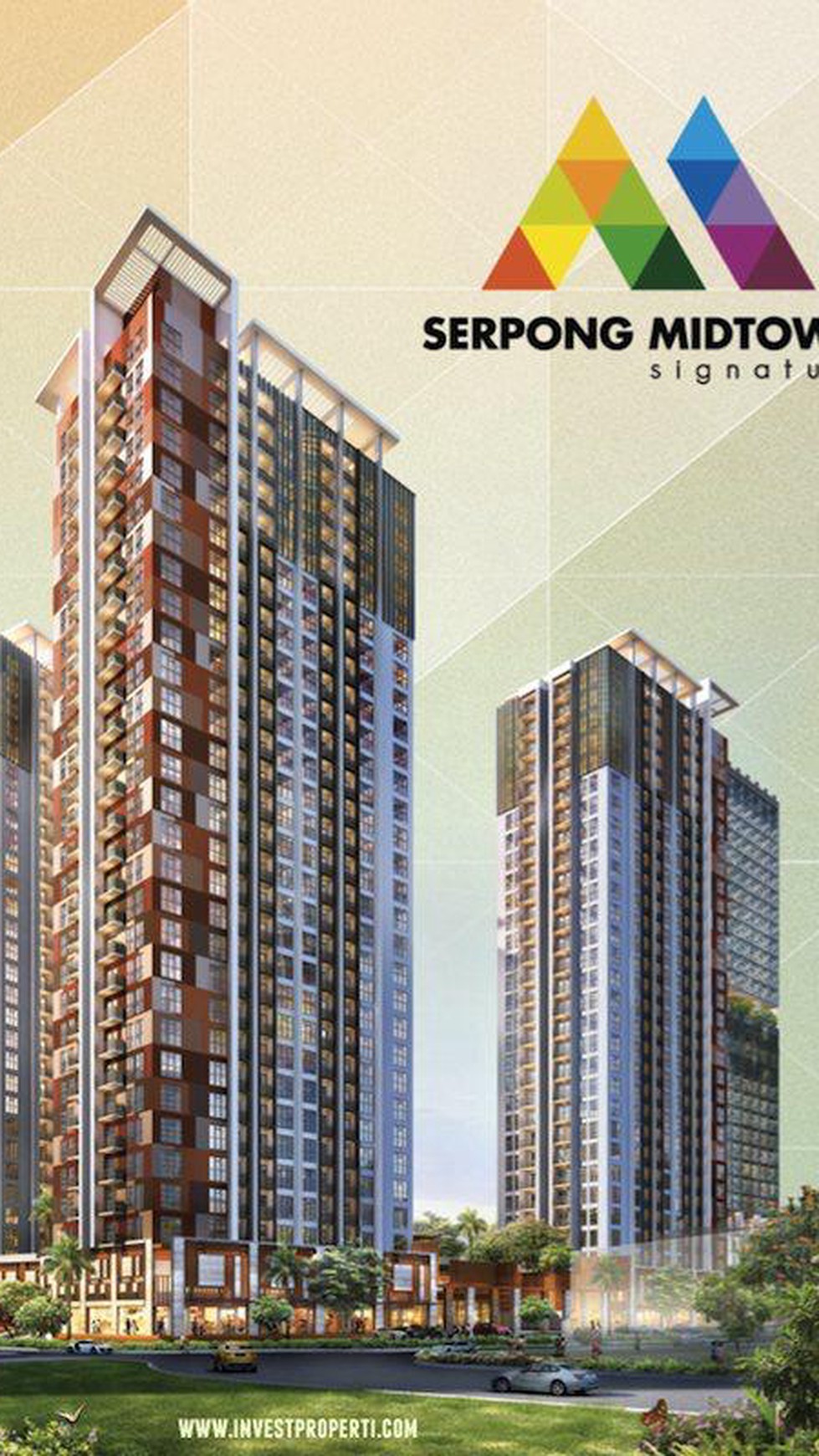 Di Jual Apartemen Mid Town Tower MC Siap Huni, Serpong Tangerang Selatan