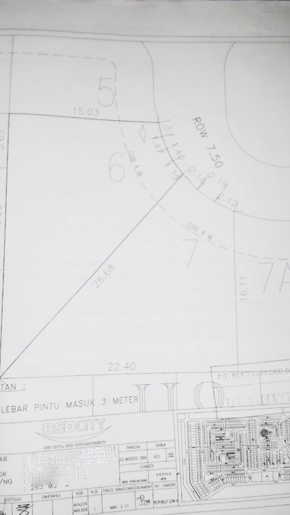 Kavling Strategis dan Siap bangun di cluster Griya Loka, BSD