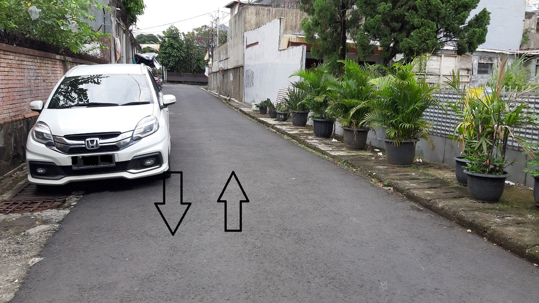 Kavling Tanah di Kebayoran Baru, Jakarta Selatan, Di Hoek, SHM, LT 595 m2