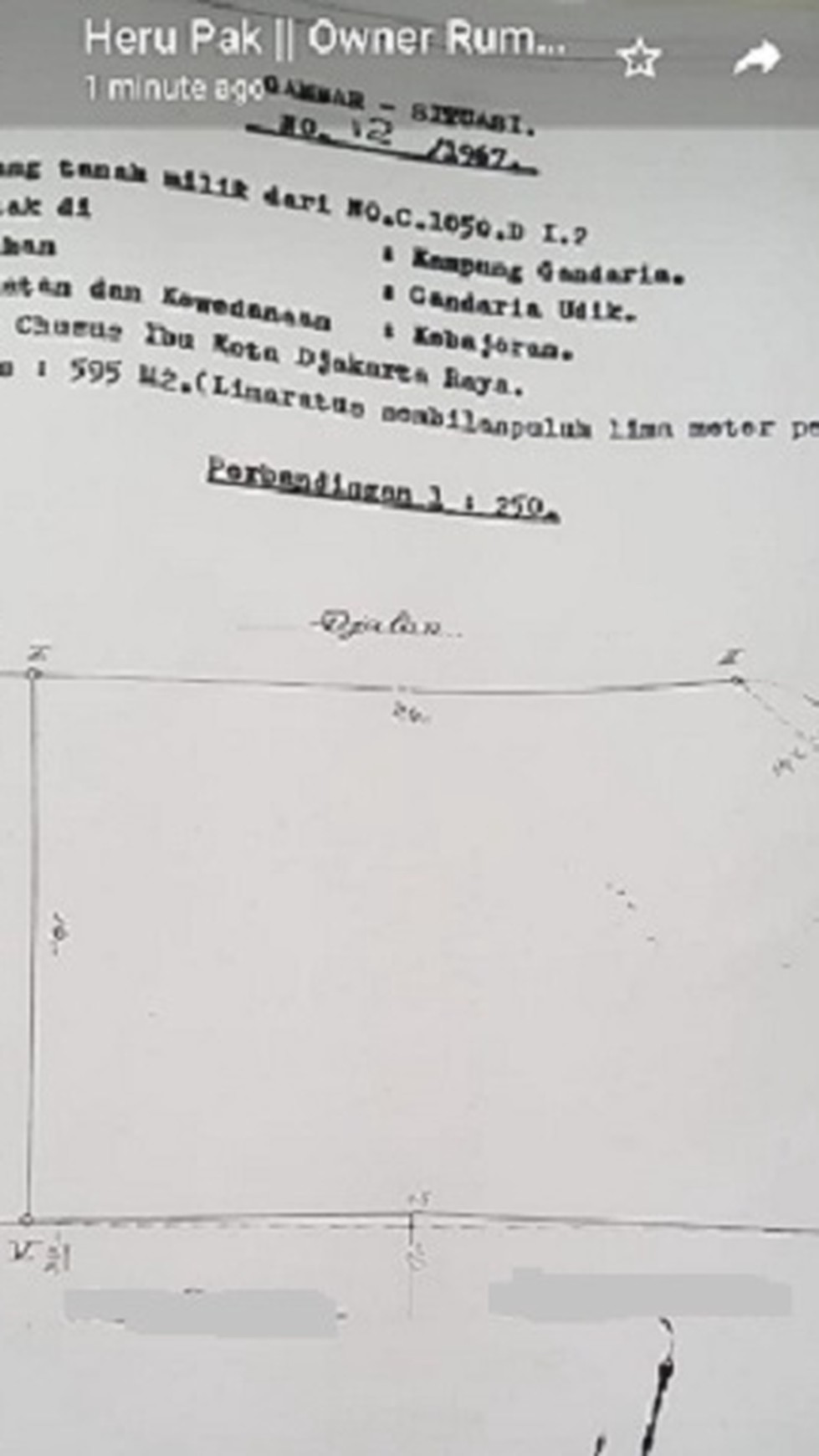 Kavling Tanah di Kebayoran Baru, Jakarta Selatan, Di Hoek, SHM, LT 595 m2