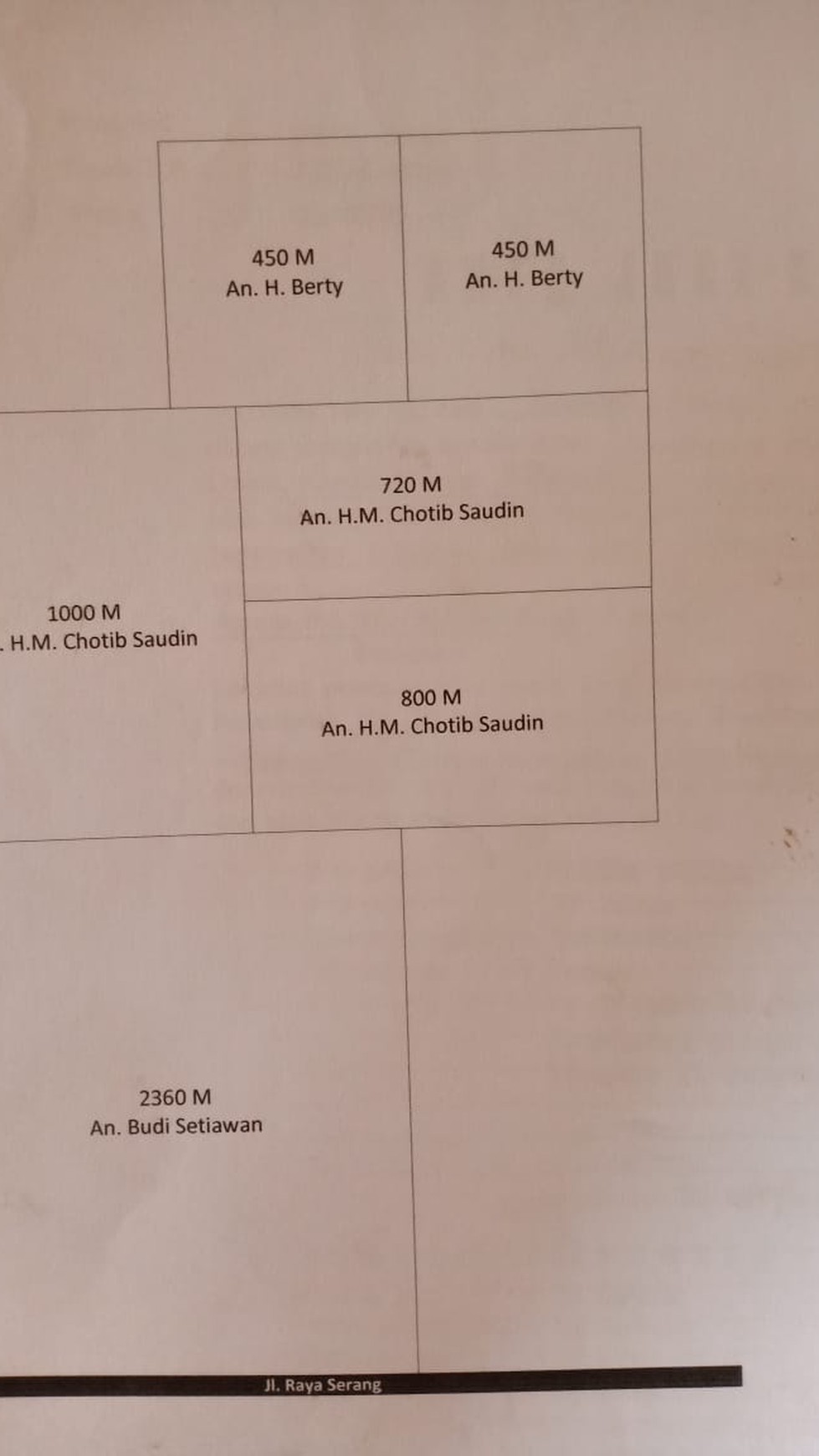 Dijual Kavling di Kp. Bojong Cikupa, Strategis, pinggir jalan, cocok untuk inves, pasti untung