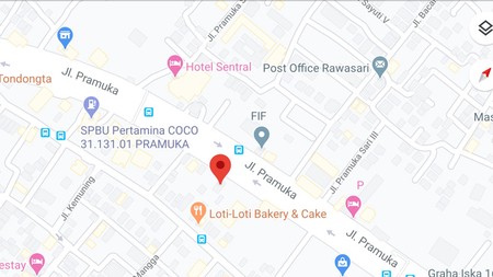 Dijual Tanah di Pramuka letak strategis