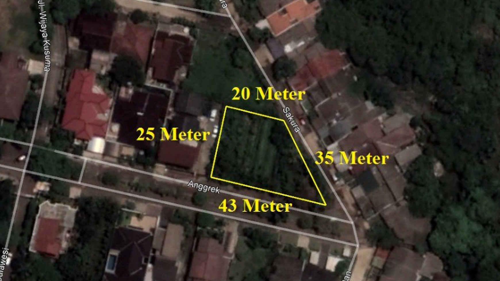 Tanah Kavling Dalam Komplek Di Cinere