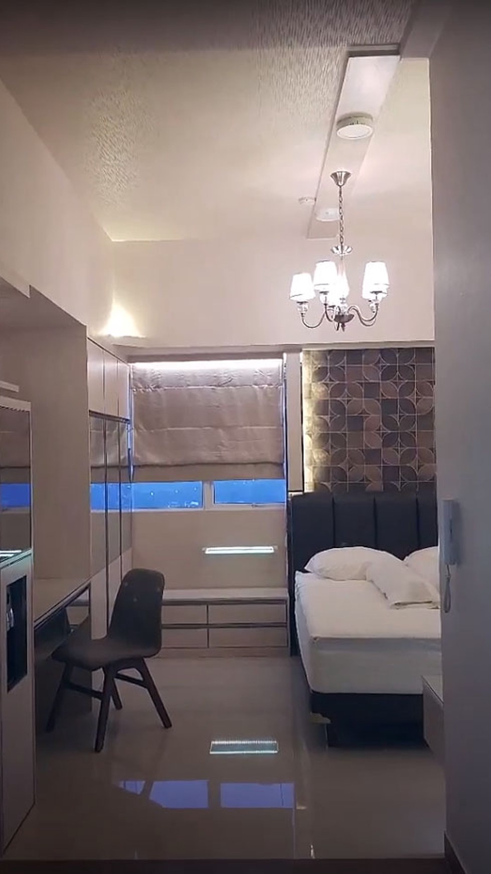 Apartemen Type Studio Interior seperti kamar hotel, Casa De Parco, Luas 33m2