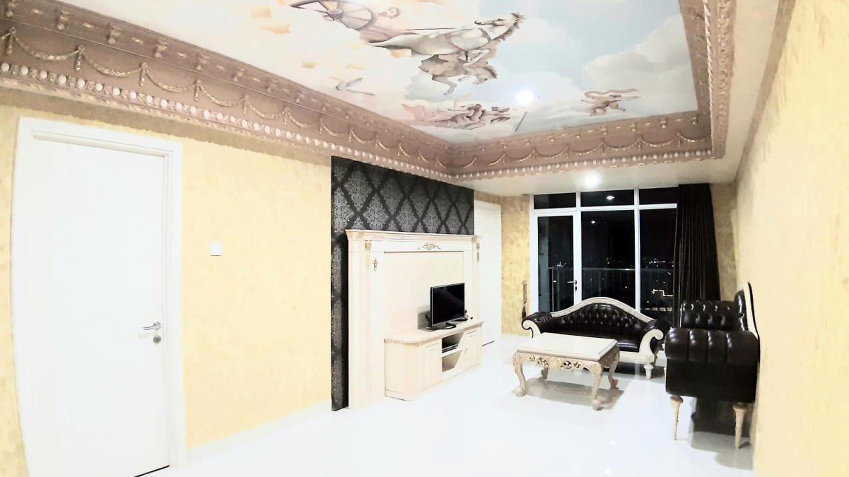 Jual Apartemen TRILLIUM (Lokasi Strategis di Pusat Kota, Depan Surabaya Plaza), Full Furnish, Design Interior Mewah & Elegant, View Kota & Suramadu