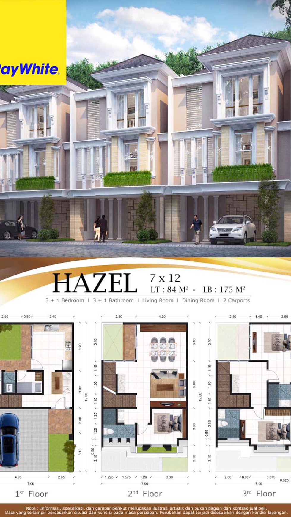 Rumah di Dharmahusada Indah, Baru Gress, Minimalis, Row Jalan depan Lebar + Paving, Siap Huni. - TAN-