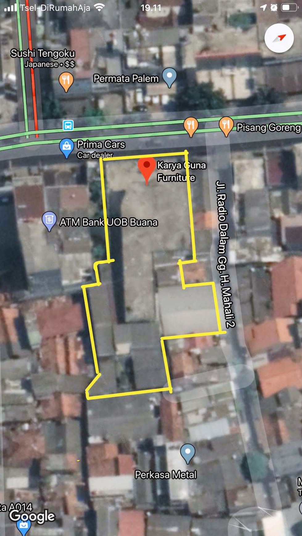 Gedung 2 Lantai Luas Tanah 1700m Radio Dalam - Jakarta Selatan Lokasi Jalan Raya