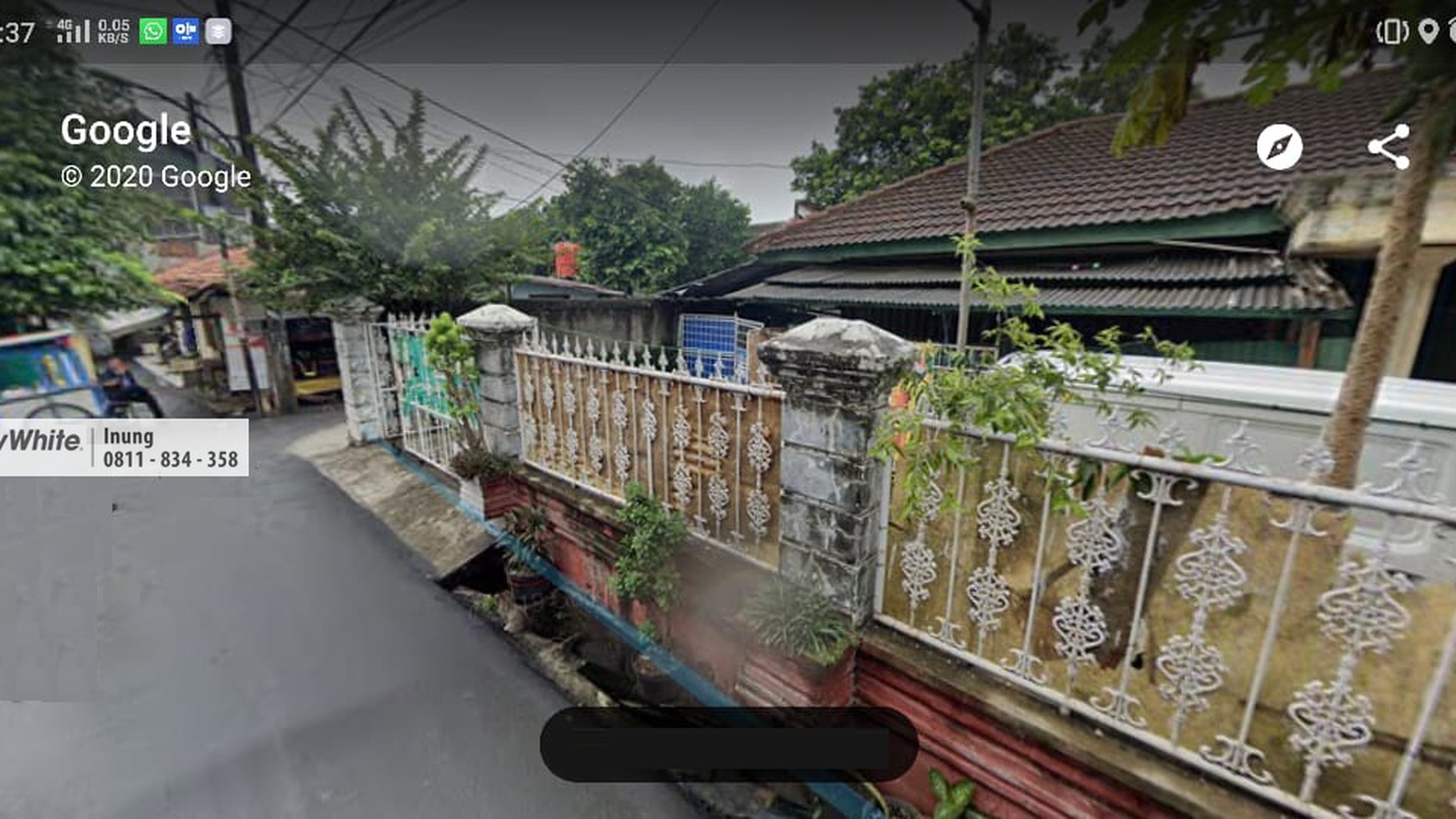 Dijual Tanah dengan Kos2an dekat Masjid di Jatiwaringin