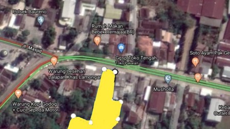 Tanah Murah, Luas, nol jalan raya propinsi