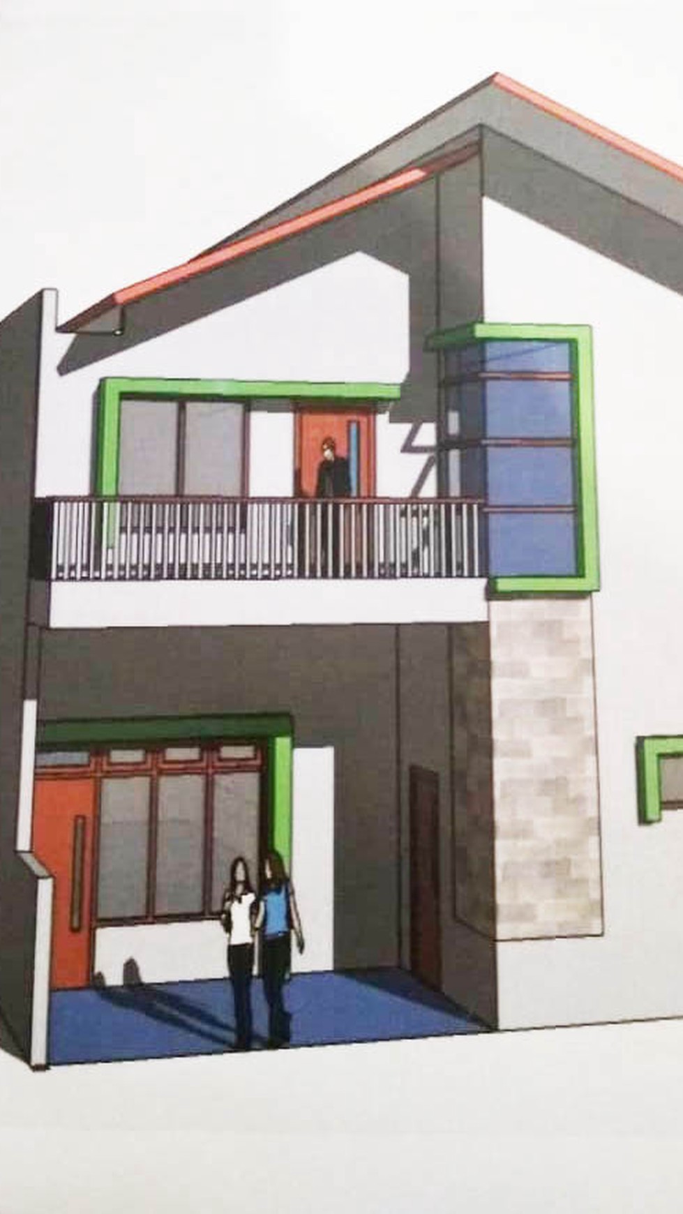 Rumah 2 Lantai 10 kamar tidur, Gg Kemboja, Kampung Rawa, Luas 121/100m2