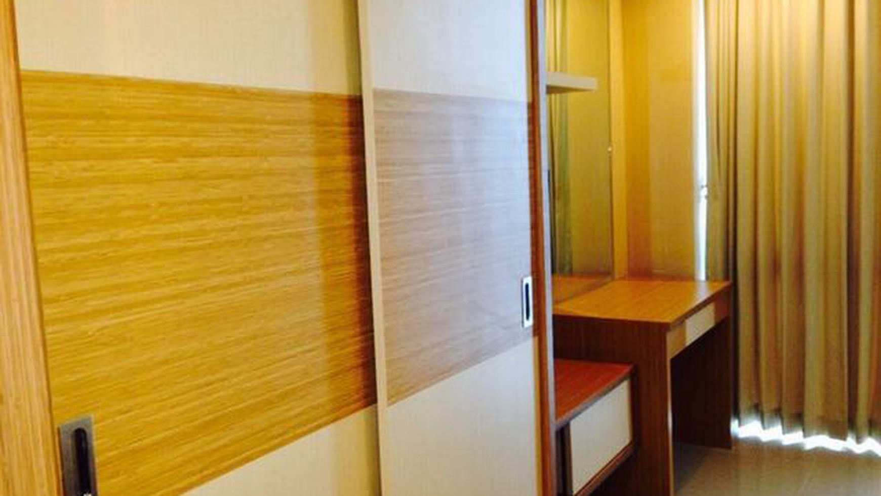 Dijual Apartemen Type 1 BR Renov jadi 2 BR, Streategis, rapih, harga murah, siap huni