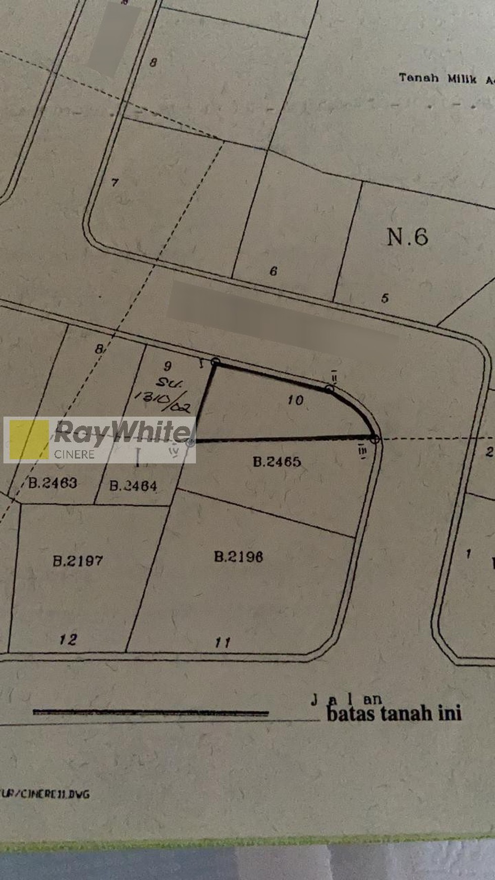 Tanah kavling di Cinere