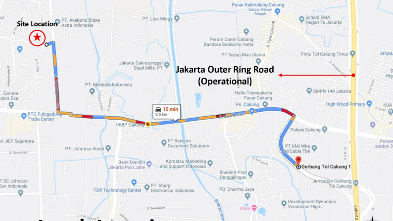 Kavling Tanah di Kelapa Gading luas 20,815m2 dijual cocok untuk perumahan