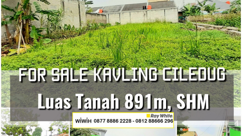 JUAL CEPAT, Kavling Area Ciledug Luas sekitar 1000m hanya 3.3Jt/m nego sampai deal.MURAAAH!!!