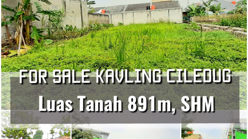 JUAL CEPAT, Kavling Area Ciledug Luas sekitar 1000m hanya 3.3Jt/m nego sampai deal.MURAAAH!!!