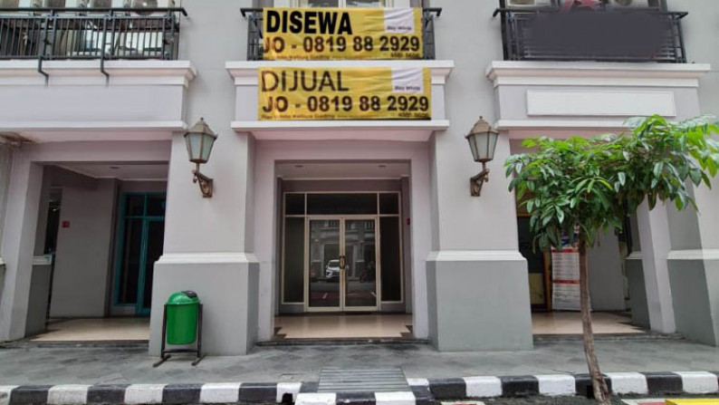 Ruko Jual & Sewa Boulevard Barat Raya, MOI, Luas 4,2x15m2