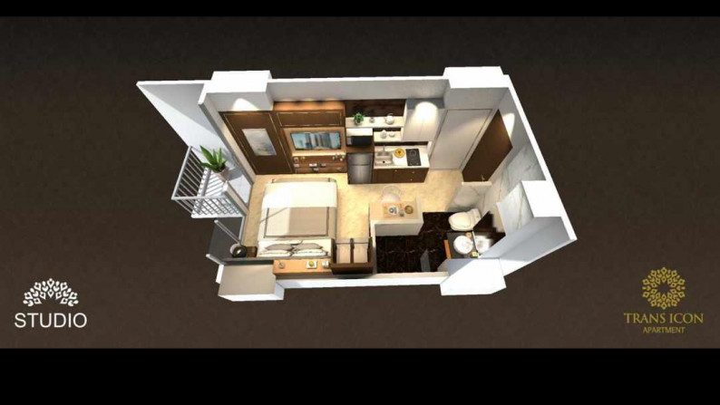 Dijual Apartemen The Trans Icon Super Block Tower Alpine