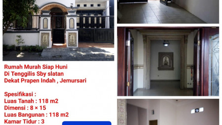 Dijual Rumah Murah Siap Huni di Tenggilis, Surabaya