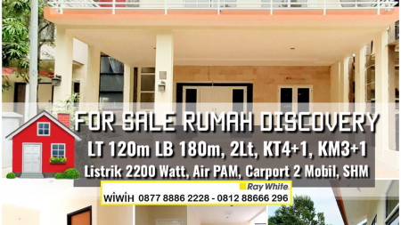 Rumah Cantik Minimalis Luas 120m Harga 3.1M nego di Discovery Sektor IX Bintaro Jaya