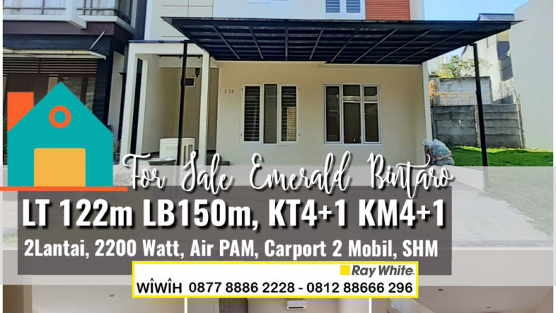 Jual Cepat!! Rumah Minimalis  Bintaro Jaya Luas 122m Harga  2,65M nego sampai DEAL