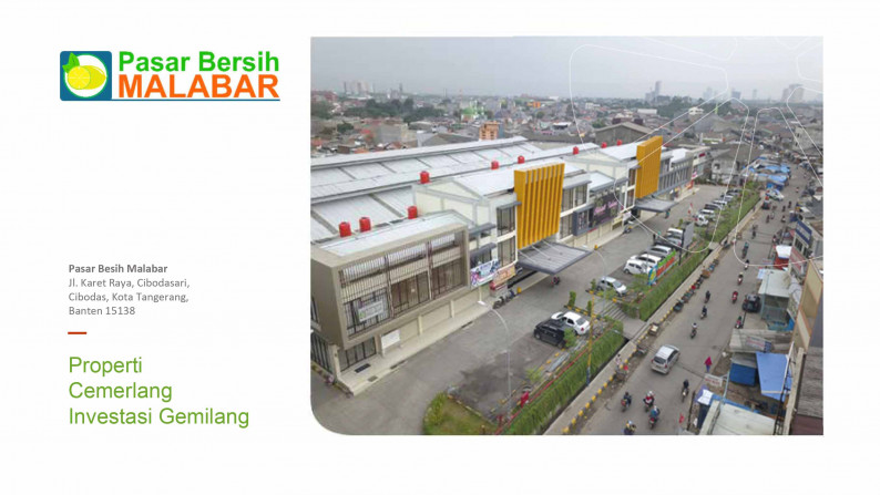 Dijual Lapak Di Pasar Bersih Malabar, Cibodas, Tangerang