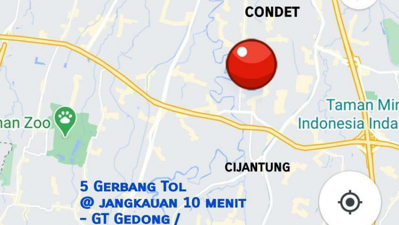 Rumah Minimalis dalam Cluster  dengan 5(lima) akses Gerbang Tol