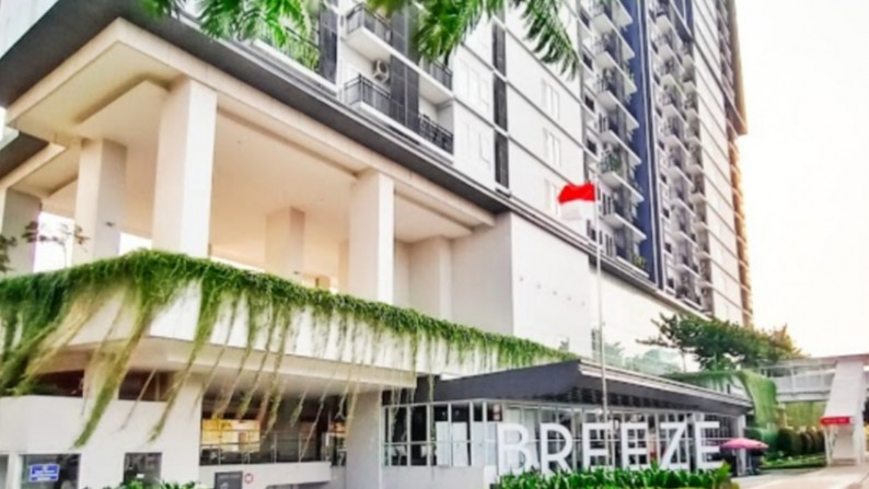 Apartemen Bintaro Plaza Residence, Tower Breeze, 1 BR Fully Furnished harga 5,5Juta/Bulan