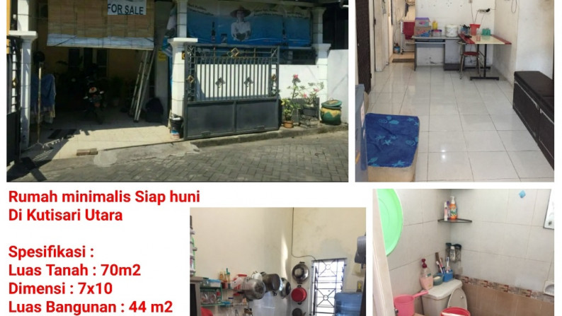 Rumah Dijual di Jalan Kutisari, Surabaya