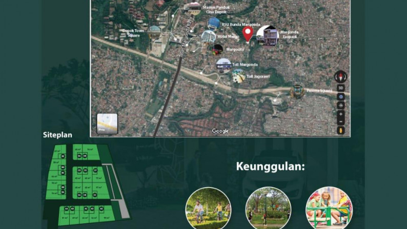 Rumah BARU, Minimalis, dan Lokasi Strategis @Margonda Ecopark, Depok