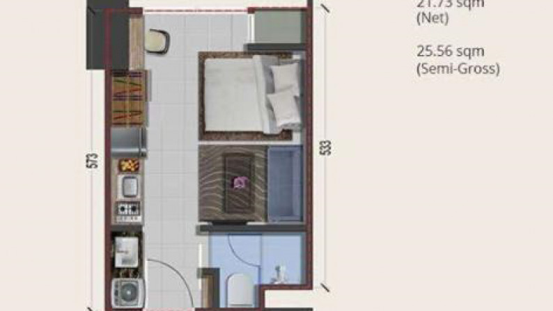 Apartemen Murah, Hunian Nyaman dan Asri @Apartemen Silk Town Dekat Graha Raya