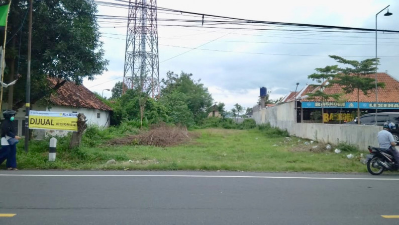 TANAH PEKARANGAN SELUAS 1584 METER PERSEGI, DI JL WONOSARI KM 10