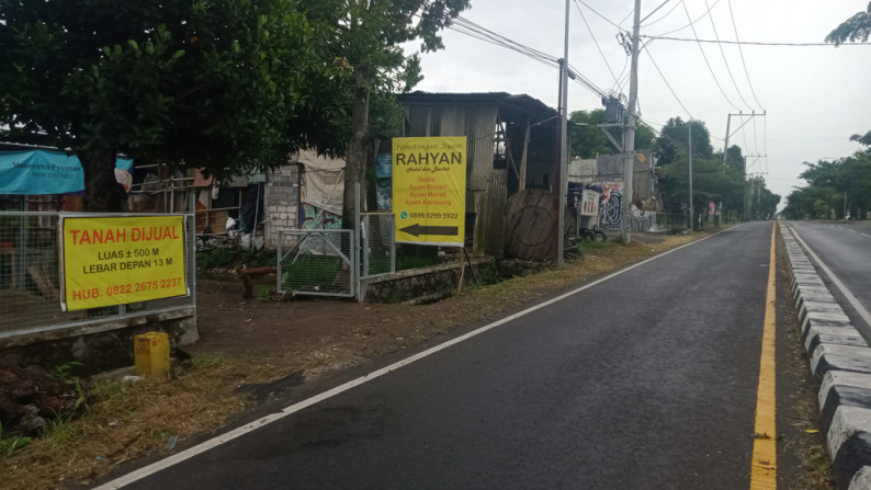 TANAH SELUAS 500 METER PERSEGI, DI JL RINGROAD SELATAN, BANTUL