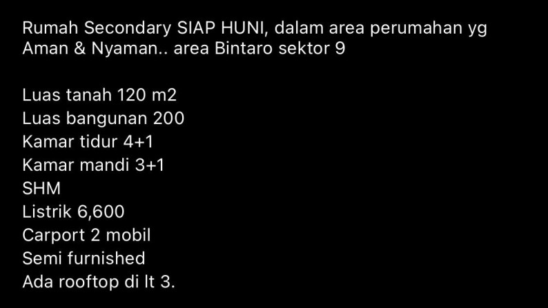 Rumah MEWAH dan Siap Huni, Lokasi Strategis @Mertilang, Bintaro