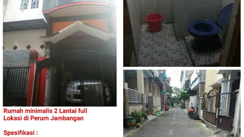 Dijual Rumah Minimalis 2 lt di Perumahan Jambangan, Surabaya