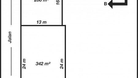 Kavling HOOK, siap bangun dan strategis *0039-DEIHOS*