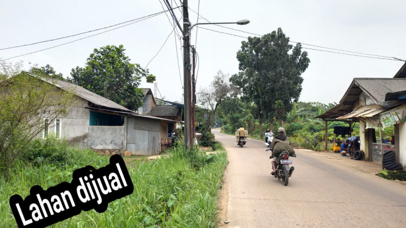 Dijual Lahan sisi Jalan Raya Setu Burangkeng Bekasi