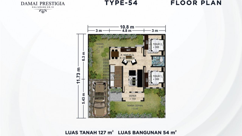 2 TYPE RUMAH  DENGAN DESAIN KLASIK, DI JL YUDISTIRO, DEKAT JL KALIURANG KM 10