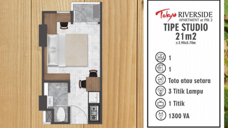 DIJUAL APARTMENT TOKYO RIVERSIDE, PIK2