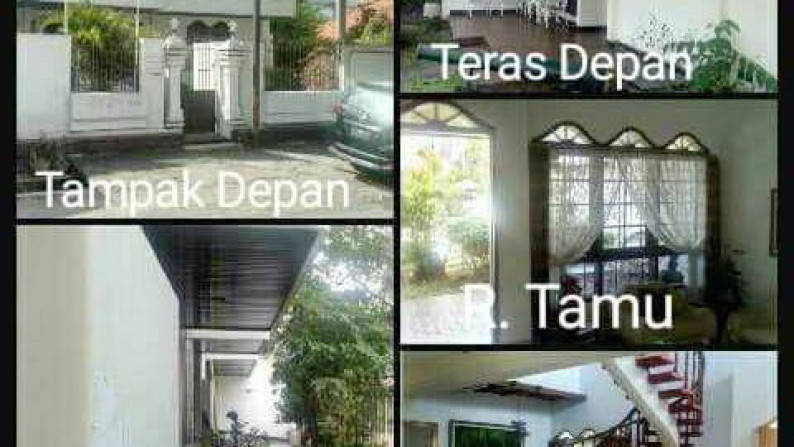 Jual Rumah 2 Lantai, Bagus + Terawat, Strategis, Nol Jalan Raya, Hook/Pojokan, Bisa untuk Rumah Tinggal / Kantor ./ Usaha dsb - LS -