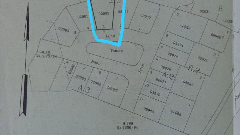 KAVLING BAGUS SIAP BANGUN DI AREA CLUSTER GRIYA AVIVA MENJANGAN