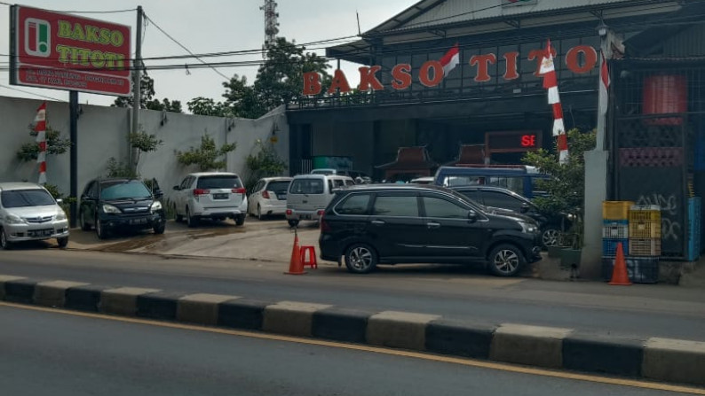 Tanah Super Luas Lokasi sangat strategis di pinggir Jalan Raya Parung Bogor.